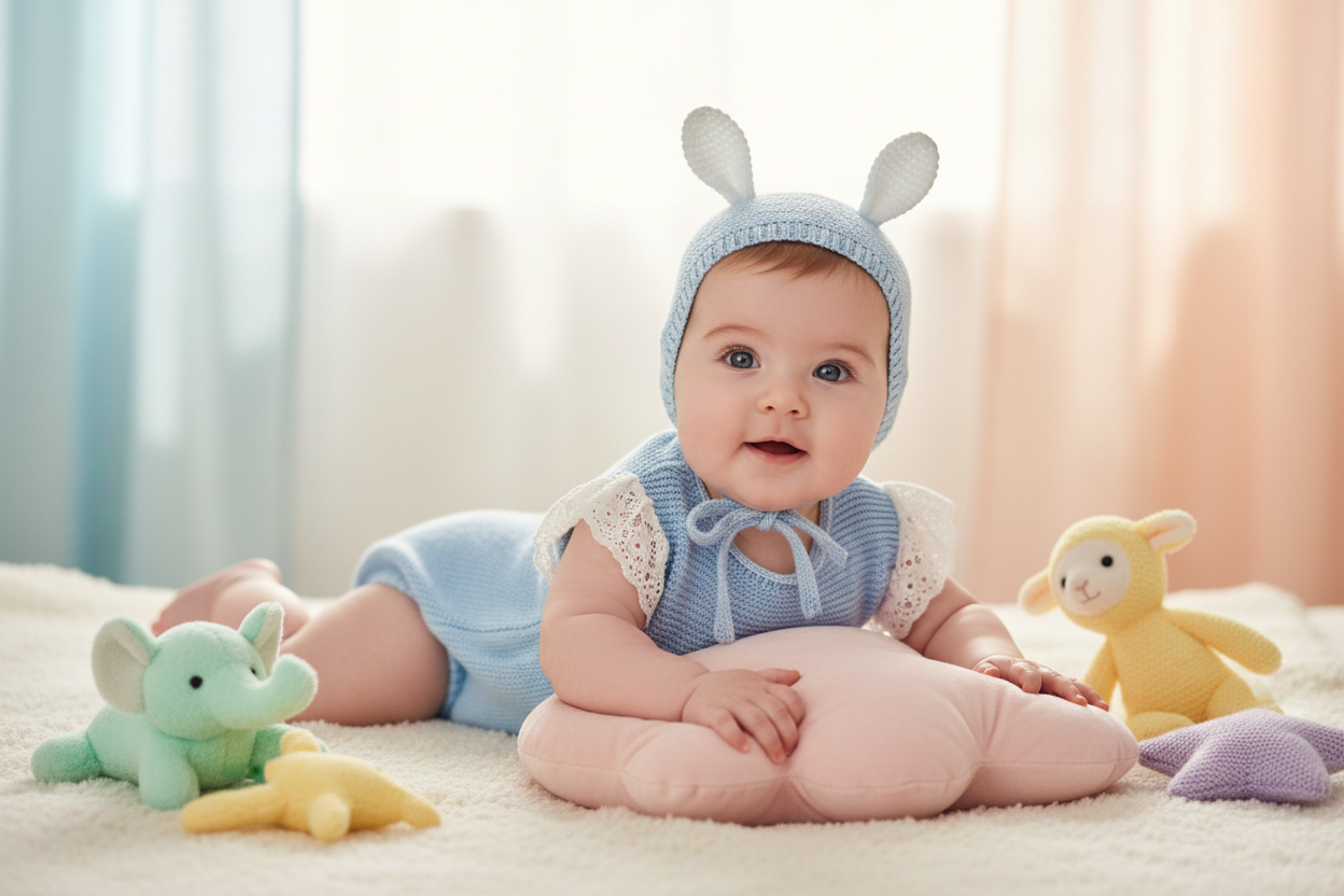  baby wearing clothes